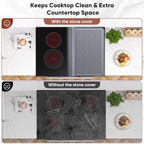 Stove Top Covers for Electric Stove, Glass Cooktop Protector 30''L x 21''W - Image 3