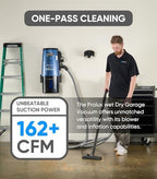 Prolux Professional Shop Blue Wall Mounted Garage Vac, Wet Dry Pick Up - Image 5