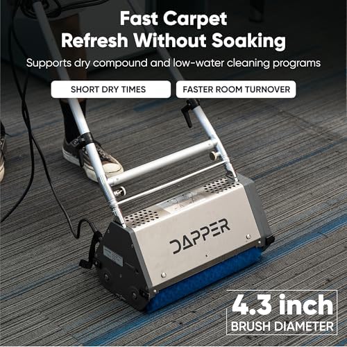 18" Counter-Rotating Brush (CRB) Commercial Carpet & Hard Floor Cleaning Machine – 450 RPM, Quiet 53 dBA, Heavy-Duty 53 lb Scrubber – Ideal for Gyms, Retail & Mid-Size Facilities - Image 5