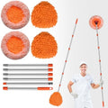 Wall Mop Set, 4 Mop Head + 87”Handle Dust Mop for Ceiling,Baseboard & Floor by Demaciya