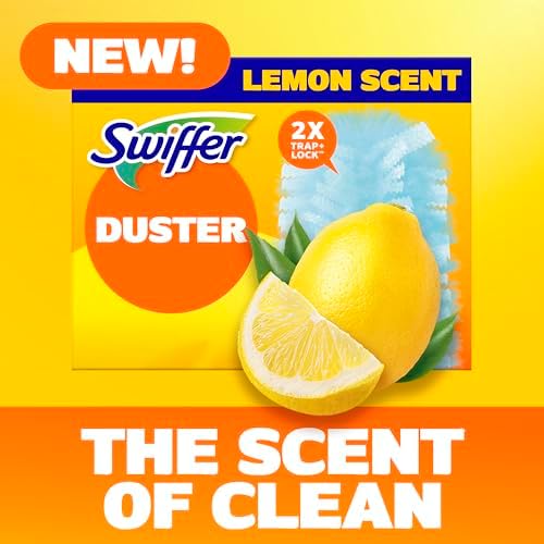 Dusters Refill for Cleaning, Feather & Microfiber Duster Disposable Alternative, for Dusting Furniture, Blinds, Ceiling Fans, Walls, Helps Remove Allergens, New Lemon Scent, 18ct - Image 3