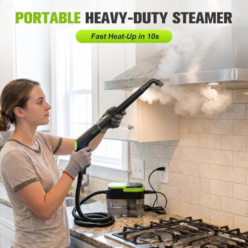Portable Steam Cleaner,1500W, 10s Heat-Up,3 Level Adjustable Steam - Image 3