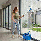 Window Cleaning Kit with 3 Gallon Bucket, 14" Window Squeegee and Scrubber with Long Handle, Professional Window Washing Equipment Cleaner Tool Streak-Free for Home, RV, Commercial Use - Image 2