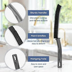 Koxuky Crevice Cleaning Brush, Hard Bristle Small Cleaning Brushes, Grout Cleaner Brush, Toilet Brush, Scrub Brush for Shower Tile, Skinny Gap Cleaning Tools for Household Use, Bathroom, Kitchen (3) - Image 5