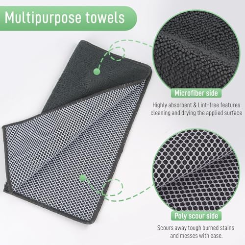 SINLAND Dish Cloth for Washing Dishes Kitchen Washcloth Cleaning Cloth - Image 3