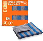 E-Cloth Range & Stovetop Cleaning Cloth, Reusable Premium Microfiber Cleaning Cloth, Ideal Oven & Glass Stove Top Cleaner, 100 Wash Guarantee, Blue & Gray, 1 Pack by E-Cloth