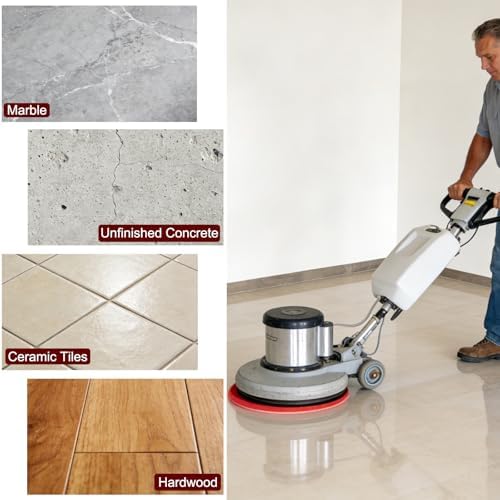 12" Cleaning Orbiter Pads - Commercial Floor Buffer Pads for Hardwood Floor Maintenance, Scrubbing, Polishing & Stripping - Compatible with Orbiter Machines (Red) - Image 4