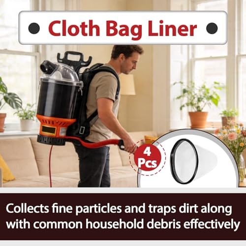 4 Pcs 2KE2105000 Cloth Bag Liner Compatible with Hoover C2401 C2401010 - Image 2