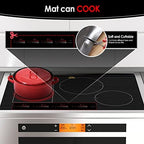 Cook's Aid Induction Cooktop Protector Mat 20.4x30.7 In, (Magnetic) Electric Stove Burner Covers Antiscratch as Glass Top Stove Cover (20.4x30.7 In, Translucent Light Black) - Image 3