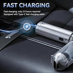Car Vacuum Cleaner High Power 20000Pa – Cordless Handheld Mini Vacuum & Air Duster for Car & Desk, Home, Office & Camping, Ideal Gift for Men & Women, 6000mAh Battery (Fast Charging Edition - Black) - Image 5