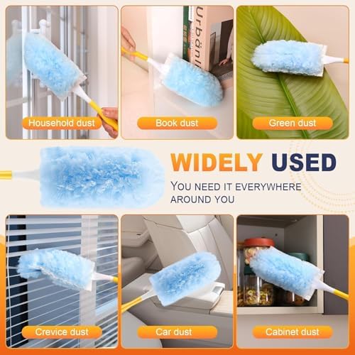 50 Pack Duster Refills for Swiffer Duster, Disposable Duster Refill Kit for Cleaning Home, Office, Ceiling Fans, Furniture (50 Count Refills +2 Handles) - Image 6
