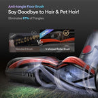 Ultenic Cordless Vacuum Cleaner, 55KPA/650W/80Mins, Cordless Stick Vacuum with 180°Bendable Wand, Touch Screen, Anti-Tangle Brush, Self-Standing, Vacuum Cleaners for Home/Floor/Pet Hair/Carpets - Image 5