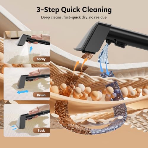 Portable Carpet Cleaner Machine 21kPa Upholstery Spot Cleaner Machine - Image 4