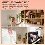 Lambswool Duster Extendable 22–55 Inch Natural Wool Duster with Flexible Head for Ceilings Furniture Blinds Electronics Washable Reusable-Red - Image 6