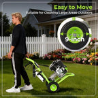 Professional 4200PSI 4GPM 212CC Gas Pressure Washer, 7.0HP Heavy-Duty 3600RPM Commercial/Household Gas Power Washer with 1L Foam Bottle 9" Wheels 5 Nozzles 25FT Hose (EPA/CARB/ETL Compliant), Green - Image 6