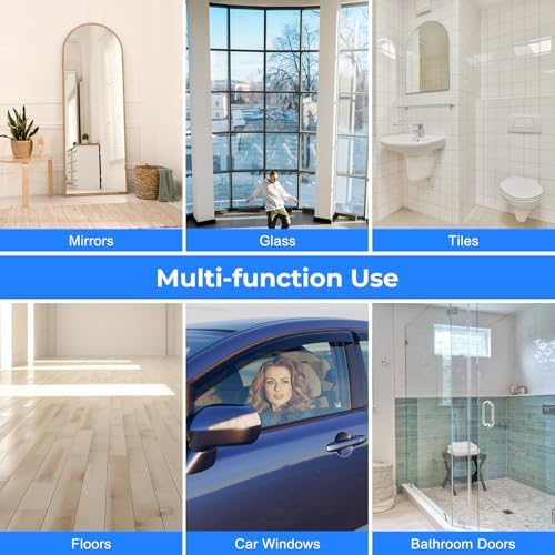 wlich Shower Squeegee with Long Handle, Telescoping Window and Floor Wiper - Image 6