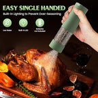 Salt and Pepper Grinder Set Mom Gifts, Electric Automatic Green Salt Pepper Shakers Home Kitchen Gadgets for New Home, Adjustable Coarseness Pepper Grinder Kitchen Appliances - Image 3