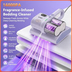 Mattress Vacuum Cleaner, 16Kpa Bed Vacuum with 253.7nm UV‑C Light - Image 2