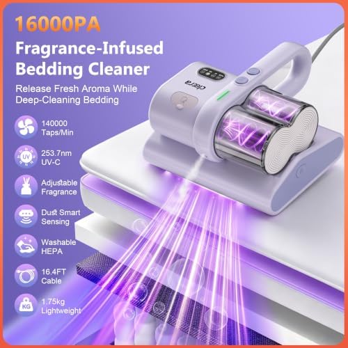 Mattress Vacuum Cleaner, 16Kpa Bed Vacuum with 253.7nm UV‑C Light - Image 2