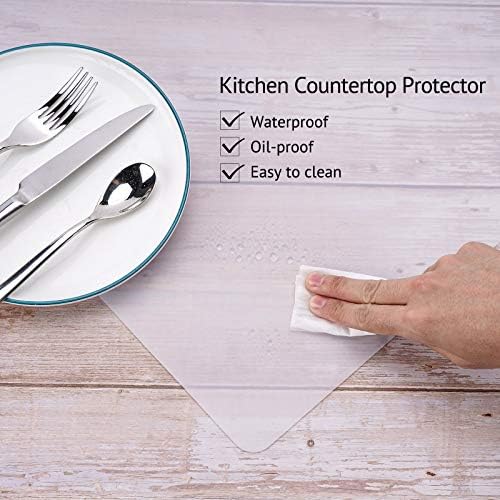 Gartful Silicone Mats for Kitchen Counter, Thicker 0.06", 25 x 17 inches Multipurpose Table Mat, Silicone Pad Desk Work Mat, Nonstick Nonskid Heat-Resistant Pad, Placemat, Semitransparent - Image 4