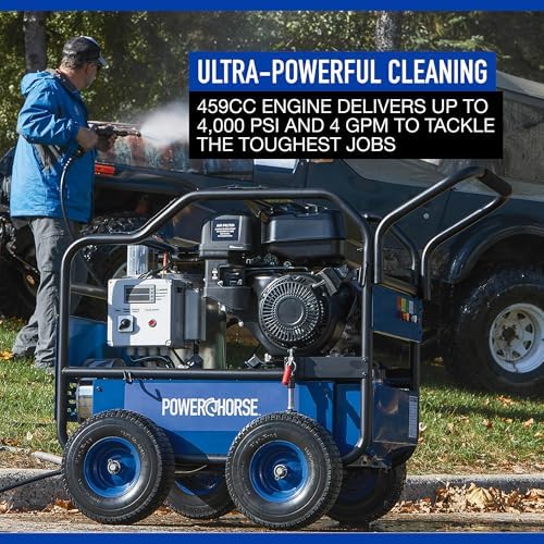 Powerhorse Gas Hot Water Pressure Washer with Diesel Heater, 4,000 PSI - Image 2