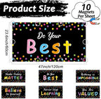 6 Pcs Fluorescent Light Covers with 60 Magnets Decorative for Classroom Ceiling Light 4 x 2 Ft Magnetic Light Cover Filter Easy Install for Office Hospitals Home Drop Ceiling Supplies (Black Confetti) - Image 2