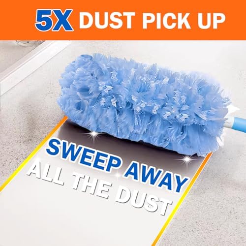 60 Heavy Duty Duster Refills for Swiffer Duster, Large Size, Blue - Image 2