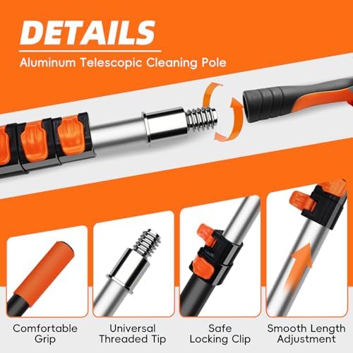 20 Foot High Dusters for Cleaning with 3-12 Foot Heavy Duty Extension Pole - Image 4