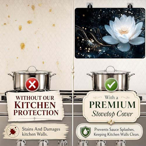 Stove Top Cover,28.5"L x 20.32"W,Heat Resistant Cooktop Protector Mat - Image 3
