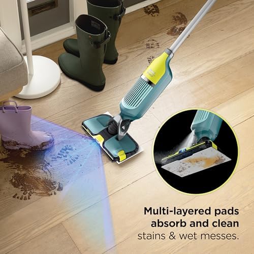 Shark VACMOP Reveal Cordless Vacuum & Spray Mop, Green, VM401 - Image 6