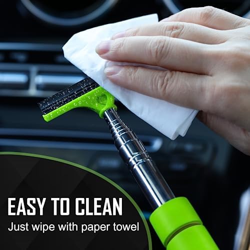 Side Mirror Squeegee, 2 PCS Car Mirror Squeegee, Retractable Car Rearview Mirror Wiper for All Vehicles, Universal Automotive Accessories - Image 6