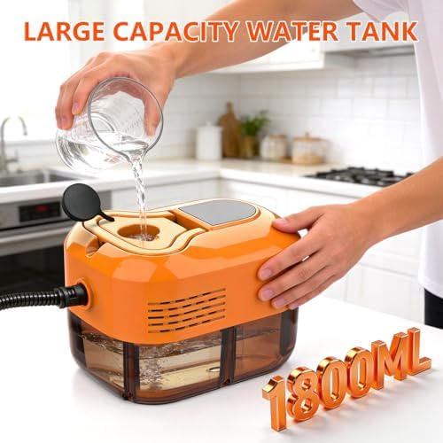 Steam Cleaner for Home, 6-Level Adjustable Portable Steamer for Cleaning with 1800ml Large Tank, 15s Heat-Up & 17 Accessories Handheld Steam Cleaner for Car Detailing,Tile, Grease, Dirt, Grout - Image 3