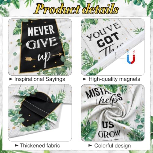 8Pcs Classroom Fluorescent Light Cover,2x4 FT Eucalyptus Leaf Inspirational - Image 3