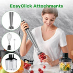 Turelar Immersion Blender Handheld Corded, 1100W 5 in 1 Hand Blender Set - Image 4