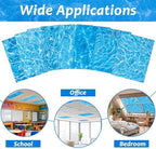 8 Pcs Fluorescent Light Covers with 80 Magnets Decorative for Classroom Ceiling Light 4 x 2 Feet Magnetic Light Covers Filter Easy Install for Office Hospitals & Home Drop Ceiling Supplies(Ripples ) - Image 4
