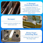 XANGNIER Large Commercial Fryer Cleaning Tools,6 Pcs - Image 3