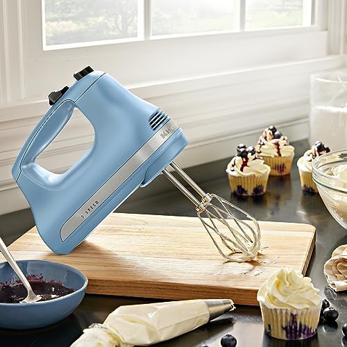 KitchenAid 5-Speed Ultra Power Hand Mixer - KHM512,Velvet Blue,(Pack of 2) - Image 4