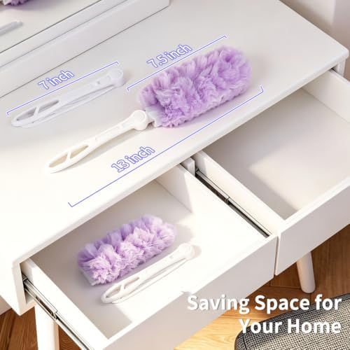 30 Count Duster Refills for Swiffer Duster Kit with 1 Handle (Purple) - Image 2