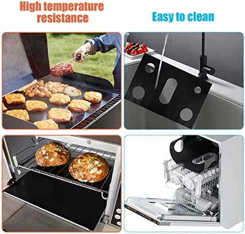 Stove cover,reusable stove top protector for gas range cut-out tool customizable for Samsung & other brands with 12 non-slip strips stove guard, easy to clean Thickened stove lining 35.43in*21.65in - Image 3
