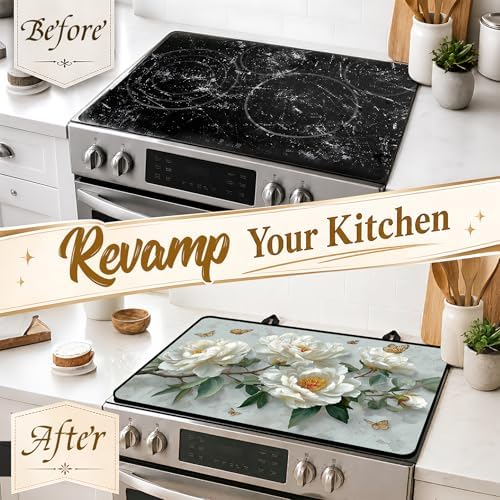 Stove Top Cover,28.5"L x 20.17"W,Heat Resistant Cooktop Protector Mat - Image 4