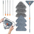 Long Handle Wall Mop & Baseboard Cleaner - Multi-Surface Dusting Tool for Walls, Floors, Baseboards - Wet/Dry Cleaning Mop with Adjustable Handle (Home & Kitchen Use) by Unknown