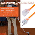 50FT 101678 Extension Cord Compatible with ProTeam Backpack Vacuums - Image 2