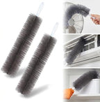 Bendable Microfiber Head, Fan Cleaner Brush, Reusable Fan Brush Cobweb Duster Microfiber Duster Ideal for Ceiling Duster, Household Duster Curtains，Fan Cleaner for Box Fan (Gray-2Pcs) by BNGXR