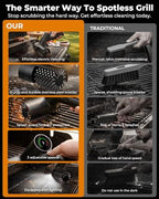Electric Grill Brush, 3-Speed Cordless High-Speed Motor BBQ Grill Cleaner - Image 5