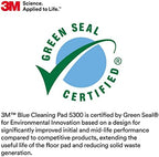 3M Blue Cleaner Pad 5300, 21 in, 5/Case - Image 2