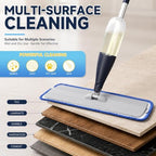 24" Dry mops for Floor Cleaning, Microfiber mop Spray System, Commercial Heavy-Duty Wet mops with 28oz Big Tank, 2 Washable Pads (Blue, 24inch) - Image 6