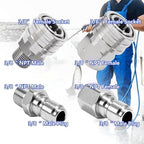 RIDGE WASHER Pressure Washer Quick Connect, 3/8 Inch, Stainless Steel - Image 3