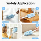 30 Count Blue Duster Kit for Swiffer Heavy Duty Duster Refills with Handle - Image 7