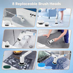 PUFTEM Electric Spin Scrubber, Cordless Shower Scrubber, Adjustable Handle - Image 6