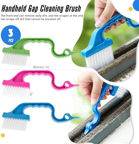 15Pcs Crevice Cleaning Brush Groove Gap Hard Bristle Cleaning Tool Small Clean Brush for Cleaning Sink Toilet Kitchen Door Window Track Cup Teapot - Image 4